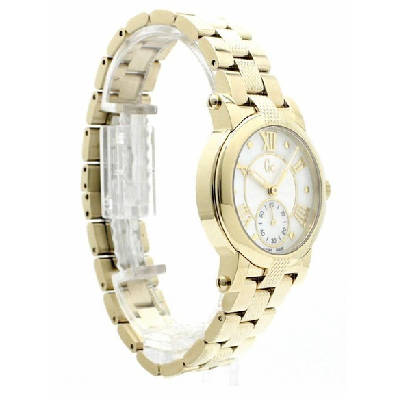 Guess Collection GC Women\'s Demoiselle Gold With Mother-of-Pearl Dial 32mm Watch